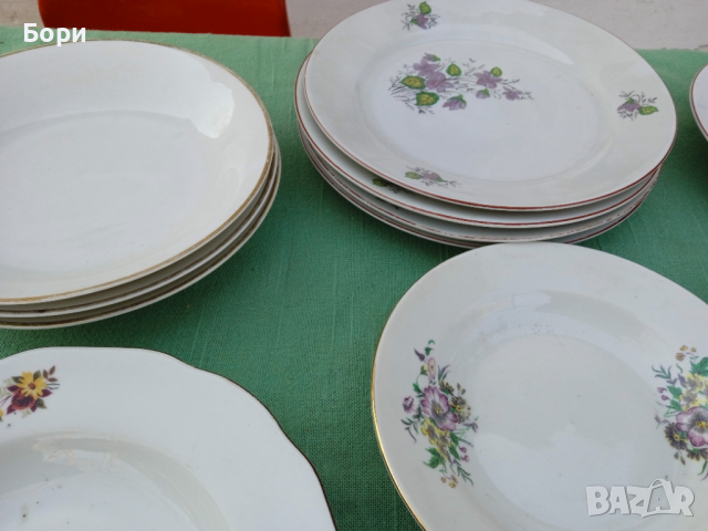 Порцелан чинии 15 броя, снимка 3 - Чинии - 36120055