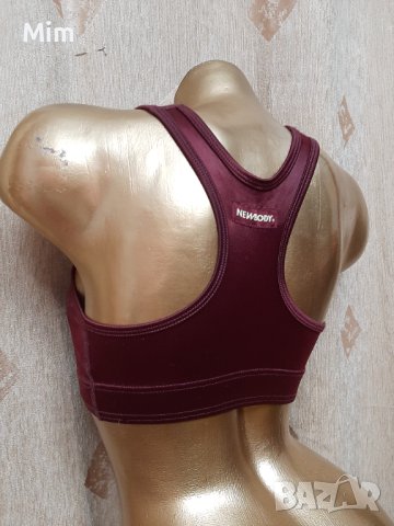 NEWBODY M Сатенено еластично бюстие бордо, снимка 2 - Корсети, бюстиета, топове - 41036666