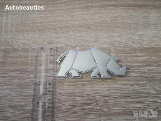 сребриста емблема носорог за Suzuki Jimny, снимка 6 - Аксесоари и консумативи - 51165044
