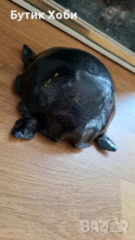 Дизайнерски емайлиран пепелник на медна основа, снимка 7 - Антикварни и старинни предмети - 49624505