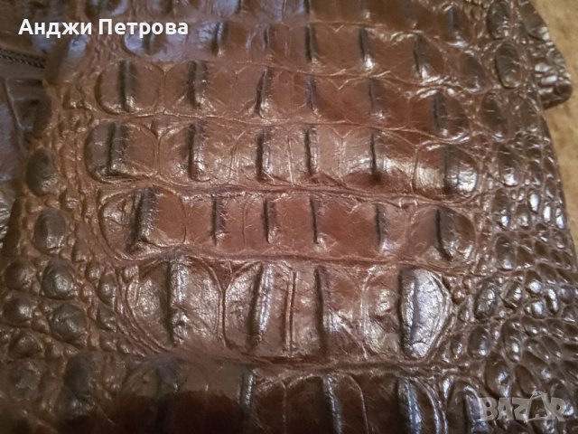 Уникални боти от истинска крокодилска кожа, снимка 6 - Дамски боти - 41664440