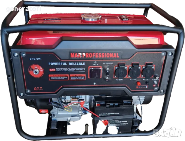 Промоция! Бензинов Генератор за ток HOLGER 8.5 KW. ел. старт - медни намотки / Агрегат за ток