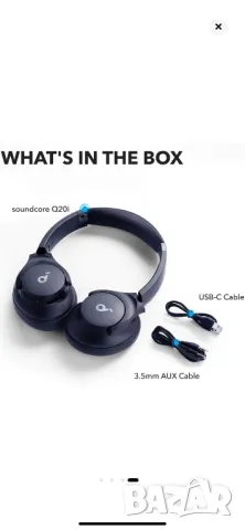 Безжични  Слушалки Anker Soundcore Life Q20i, снимка 2 - Слушалки и портативни колонки - 48489472