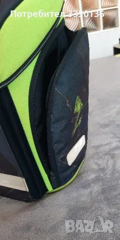 Herlitz Ученическа Раница Зелен Дракон робот. Ергономична, снимка 9 - Ученически пособия, канцеларски материали - 49054368