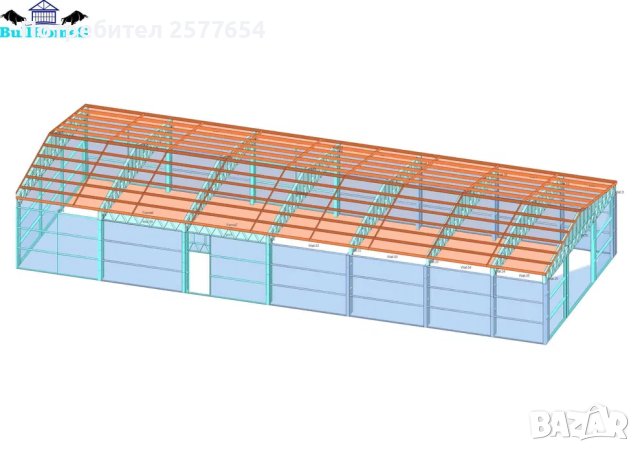 ЛИЗИНГ - Халета, Хале, Магазини, Магазин, Складове 250м2-10м х 25м х 3, снимка 3 - Строителни материали - 44196273