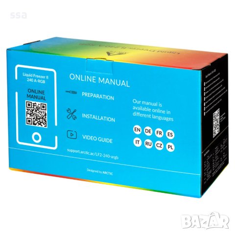 Arctic водно охлаждане Liquid Freezer II - 240 A-RGB Black ACFRE00093A, снимка 7 - Други - 41191195