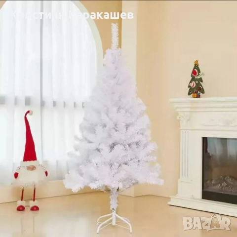 Изкуствена коледна снежно бяла елха, снимка 3 - Декорация за дома - 52656615