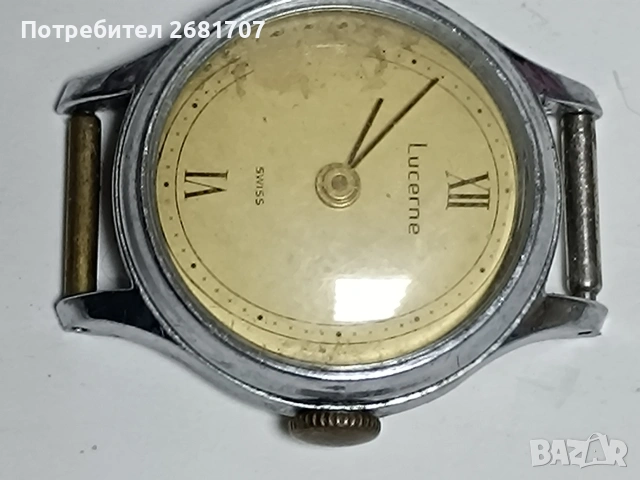 швейцарски дамски часовник Lucerne , снимка 2 - Дамски - 53008352