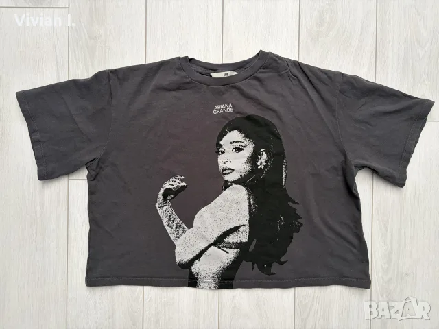 oversized h&m тениска на Ariana Grande 