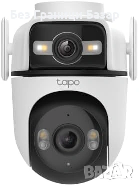 Нова Tapo 2K 3MP Dual Lens външна охранителна камера Alexa охрана дом, снимка 2 - IP камери - 53009261