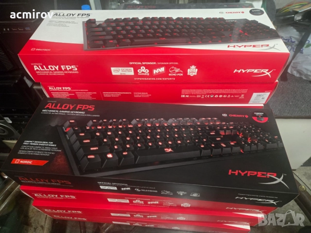 Чисто нови HyperX Alloy FPS с cherry RED, BROWN суичове, Pudding keycaps, снимка 3 - Клавиатури и мишки - 52207601