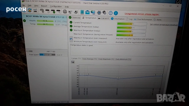 SSD NVMe 512gb SK hynix BC501 3x2 2230 Model: BC501, снимка 6 - Твърди дискове - 53306197