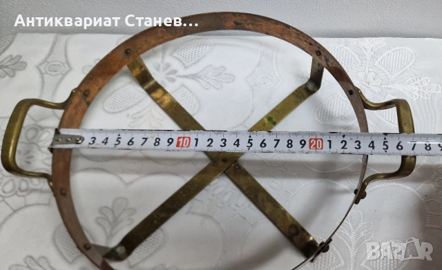 Медна стойка за горещо сервиране , снимка 7 - Аксесоари за кухня - 52407887