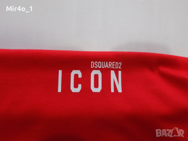 нова тениска dsquared2 icon оригинална блуза риза мъжка червена M, снимка 4 - Тениски - 44590168