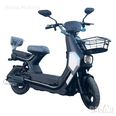 Електрически скутер GT-1000 1200W (Черен) 2026, снимка 4 - Мотоциклети и мототехника - 53792472