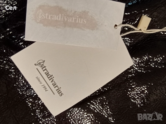 Нов дамски кожен панталон stradivarius 38, снимка 9 - Панталони - 47811633