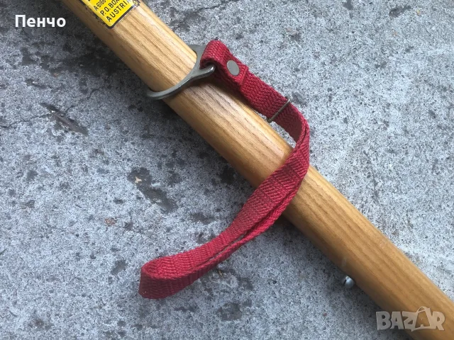стар пикел "AKADEM. PICKEL Meister F. RALLING FULPMES" - MADE IN AUSTRIA - 1950/60г. - МИНТ, снимка 4 - Антикварни и старинни предмети - 55338076