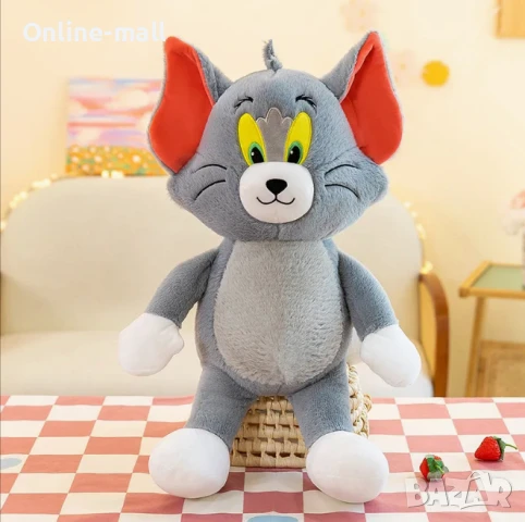 Голяма плюшена играчка Том и Джери, 100см Tom and Jerry, снимка 2 - Плюшени играчки - 51236642