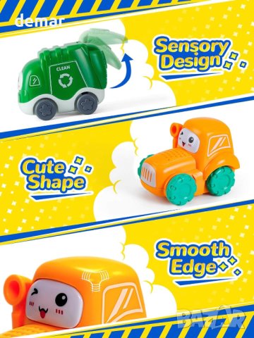 HahaGift Бебешки играчки за момчета 12-18 месеца, снимка 5 - Коли, камиони, мотори, писти - 42275480