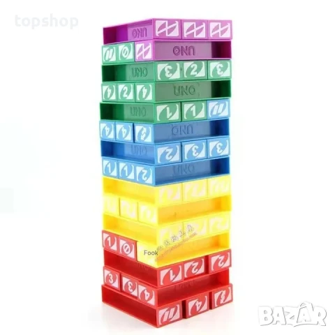 Игра Jenga за деца, Многоцветен пъзел, снимка 4 - Образователни игри - 50501842