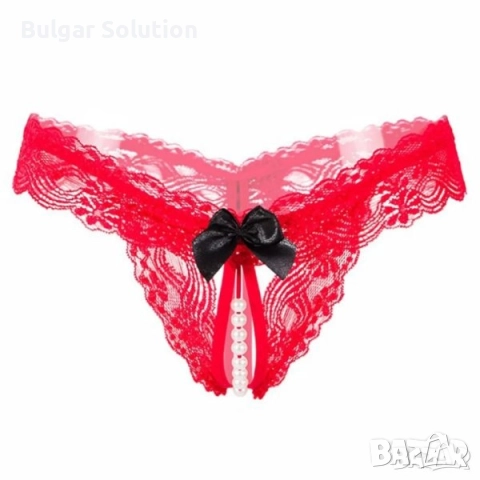 Еротично и секси дамско бельо. Бикини и прашки с перли, снимка 4 - Бельо - 52283898