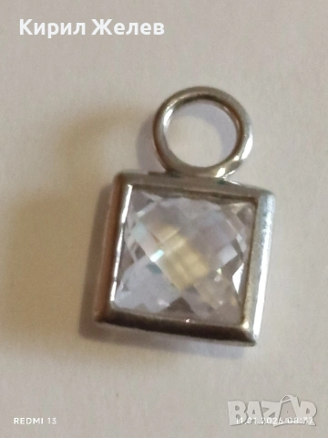 Прекрасно сребърно колие с кристали Сваровски стил елегантен стилен дизайн 52603, снимка 7 - Колиета, медальони, синджири - 53059730