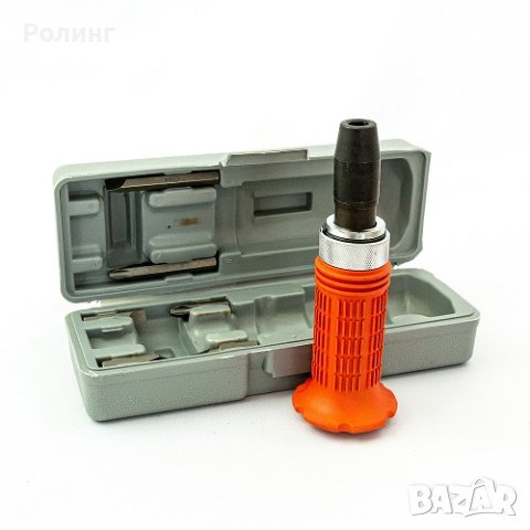 Отвертка MTX, ударна 1/2", комплект битове, 6 бр., гумирана дръжка, в пластмасова кутия/115799, снимка 1