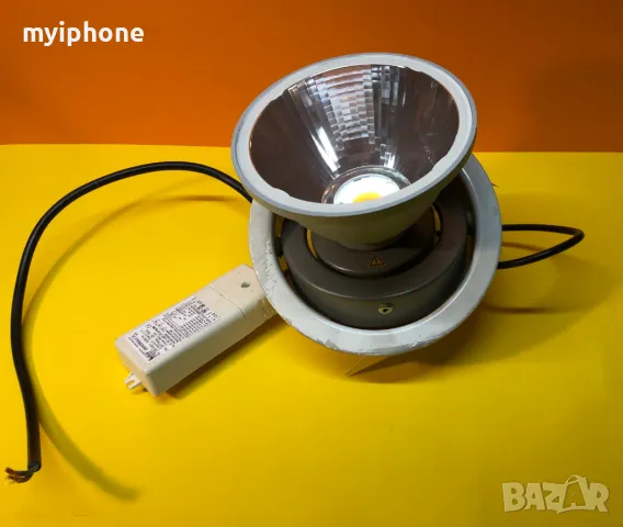 Мощен 360% градусов лед прожектор 35w Маde in Italy с адаптор, снимка 4 - Лед осветление - 49288942