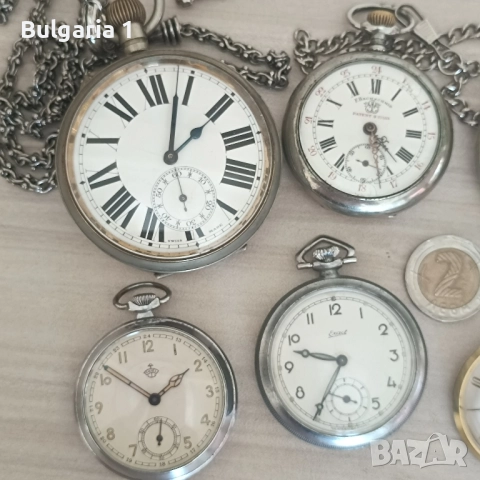 Швейцарски механични джобни часовници/Швейцарски механичен джобен часовник , снимка 9 - Стенни часовници - 51731497