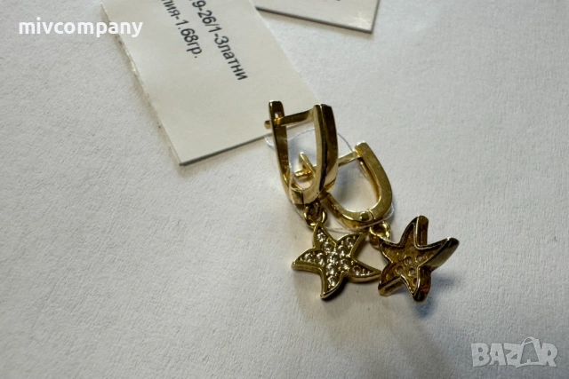 Златни обеци 1.68гр., снимка 4 - Обеци - 53721685