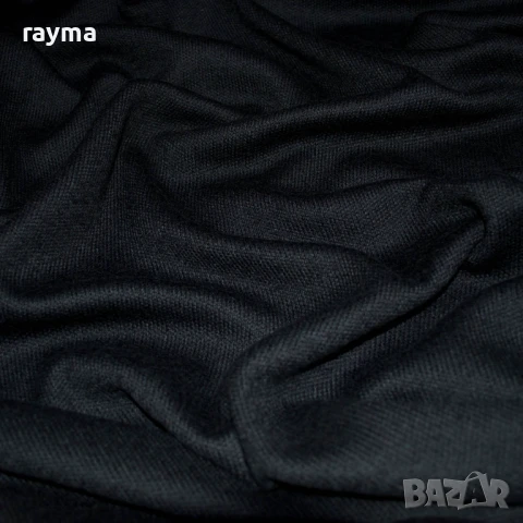 Плат италианско дизайнерско черно вълнено трико - плетиво, снимка 6 - Жилетки - 50987749