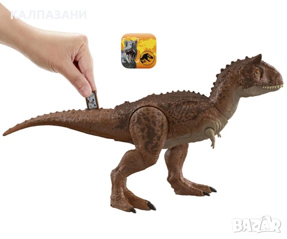 Джурасик свят - Унищожаващ динозавър Карнотавър Mattel HND19, снимка 6 - Фигурки - 40831680