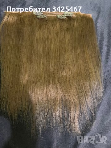Естествена коса на треси/Екстеншъни, снимка 2 - Аксесоари за коса - 44385584