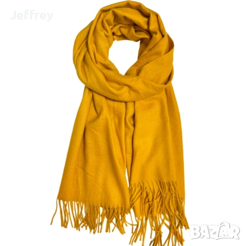 Дамски едноцветни шалове кашмир, снимка 2 - Шалове - 53043628