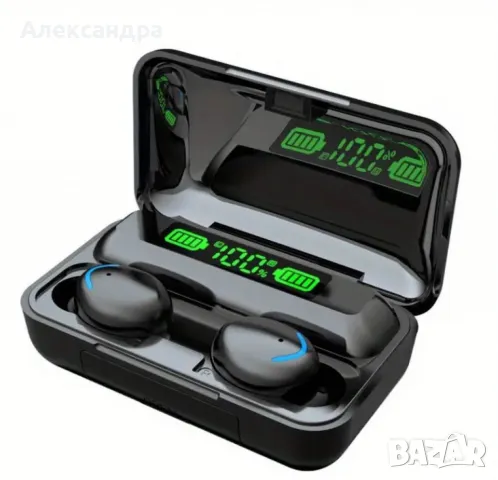 Bезжични bluetooth слушалки TWS – 9D Стерео спортни слушалки с кутия за зареждане и микрофон BTH-F9-