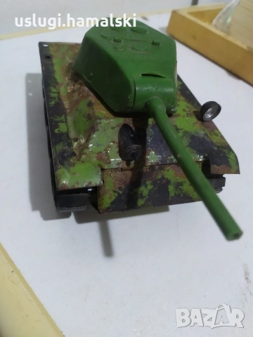 Стара ламаринена играчка/танк Rudy, снимка 5 - Антикварни и старинни предмети - 53036144