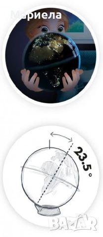 Образователна играчка Buki France - Светещ въртящ се глобус 2 в 1, снимка 8 - Образователни игри - 53618330