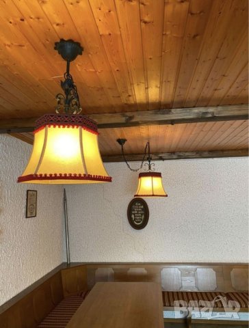 Абажур от ковано желязо в стил "COUNTRY HOUSE" , снимка 3 - Лампи за таван - 41843569