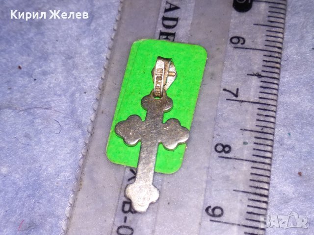 КРАСИВО СРЕБЪРНО НАГРЪДНО КРЪСТЧЕ МАРКОВО СРЕБРО 925 ПРОБА 29272, снимка 6 - Колиета, медальони, синджири - 40500242