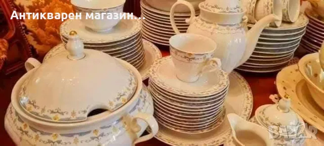 VOHENSTRAUSS Johann Seliman , BAVARIA  ,GERMANY. Възхително ,красив комплект за хранене, снимка 9 - Сервизи - 49999999