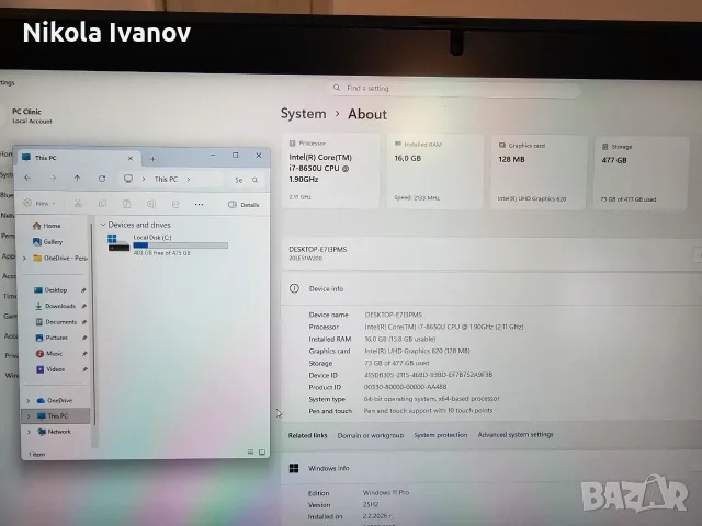 Lenovo ThinkPad X1 Yoga Gen 3 TOUCH+PEN | Intel i7-8650U / 16GB RAM / 512GB SSD / 4G SIM / 4ч. Бат, снимка 4 - Лаптопи за работа - 55710531