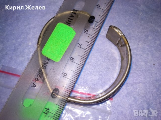 СТАРИННА ПОСРЕБРЕНА ТРАДИЦИОННО РЕТРО ОРНАМЕНТИРАНА РЕГУЛИРУЕМА ГРИВНА РЪЧНА ИЗРАБОТКА 10942, снимка 6 - Антикварни и старинни предмети - 41191931