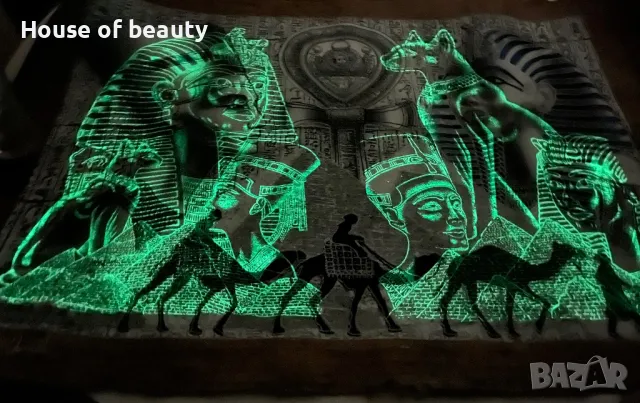 Египетски папирус 92/63 см, снимка 3 - Картини - 48773824