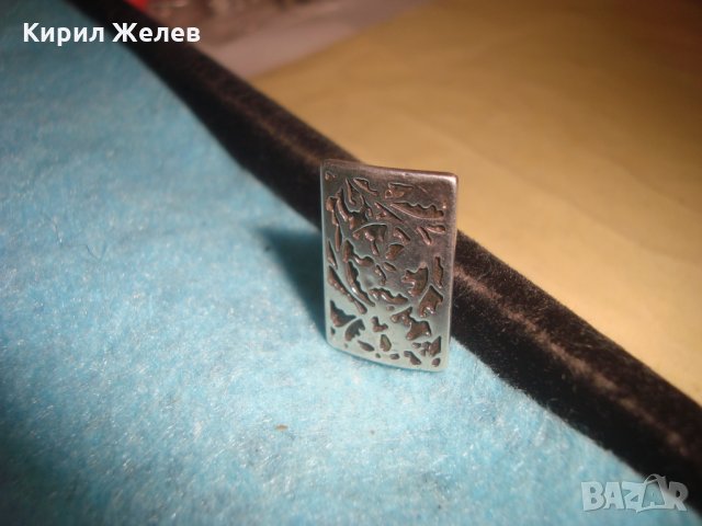 СТАРА СРЕБЪРНА ФЛОРАЛНО НИЕЛО ТИП ОРНАМЕНТИРАНА ВИНТИДЖ ОБЕЦА МНОГО СТИЛНА и КРАСИВА 25784, снимка 11 - Антикварни и старинни предмети - 35736419