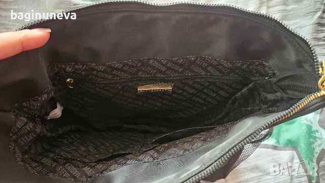 Нова дамска черна чанта Steve Madden, снимка 6 - Чанти - 50111332