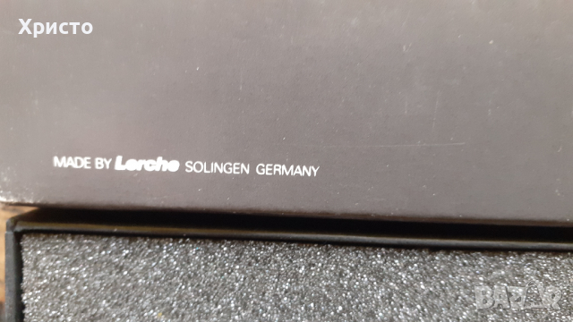 нож и ножица комплект Лерхе Lerche Солинген Solingen с 24 карата златно покритие и китайски лак,, снимка 11 - Антикварни и старинни предмети - 36132439