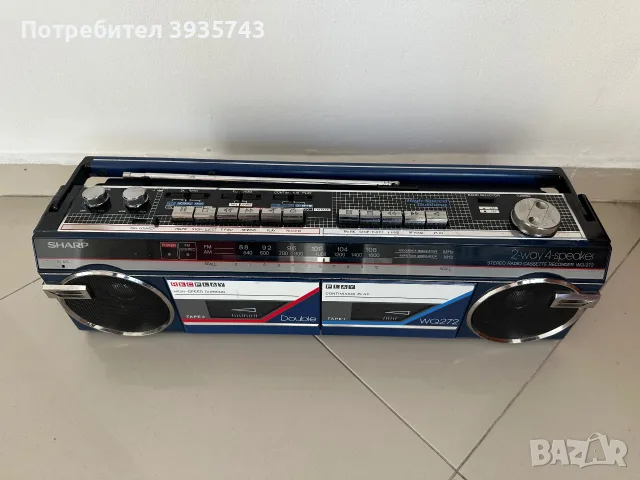 SHARP WQ 272 Japan , снимка 3 - Радиокасетофони, транзистори - 56295146