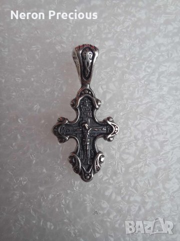 Сребърен кръст 31 мм, снимка 1 - Колиета, медальони, синджири - 42461211