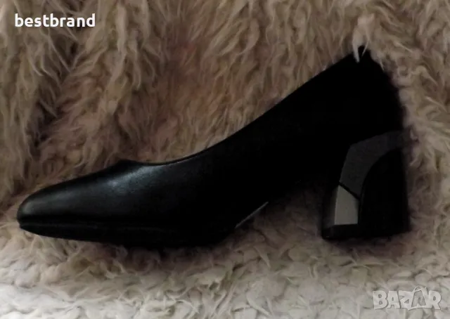 Дамски елегантни обувки на нисък ,стабилен ток, от изкуствена кожа, код 460/60, снимка 9 - Дамски елегантни обувки - 47279369