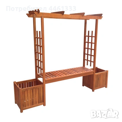 Пейка с арка, цветарници